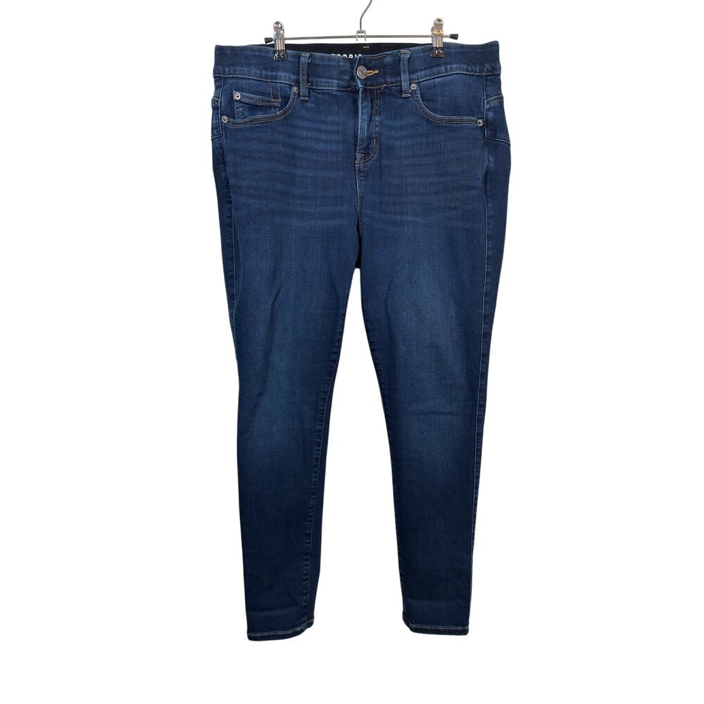 Torrid Bombshell Skinny Jeans Womens 14R Blue High Rise Premium Stretch
